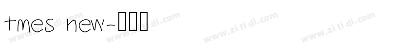 tmes new字体转换